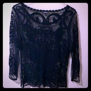 Black lace long sleeve